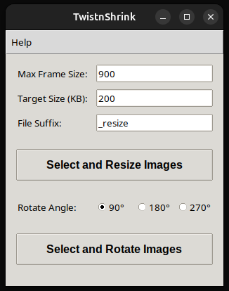 Interface Twistnshrink